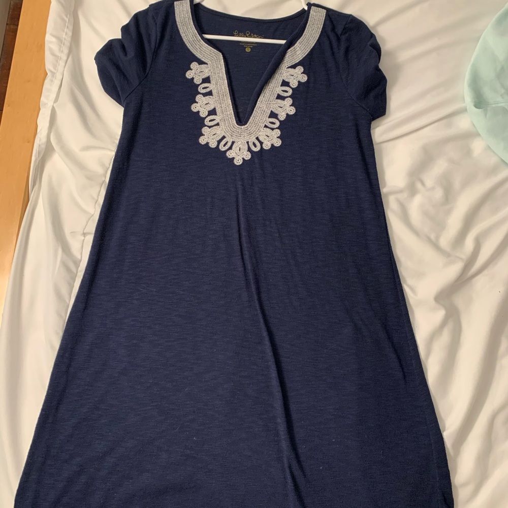 lilly pulitzer navy dress